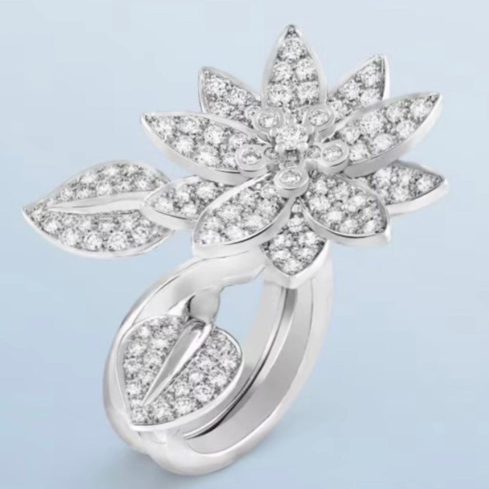 Van Cleef & Arpels Lotus Ring  SZ 48/4.5